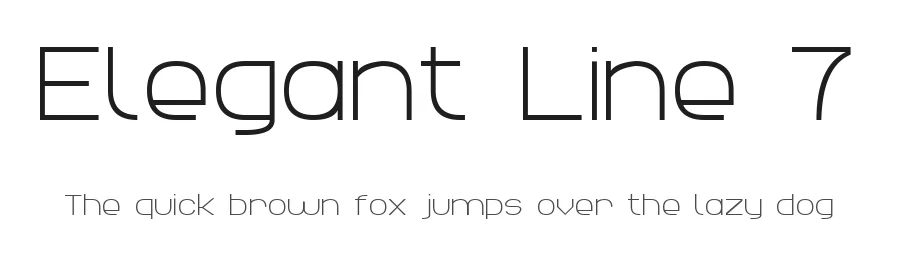 Elegant Line 7 by Style-7 — Sans Serif Font