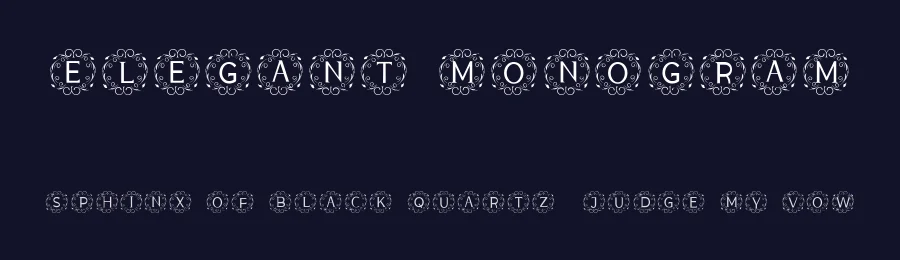 Elegant Monogram by share font — Decorative Font — thumbnail 2