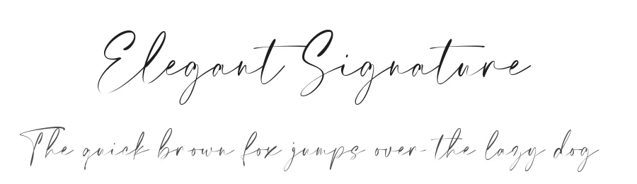 Elegant Signature