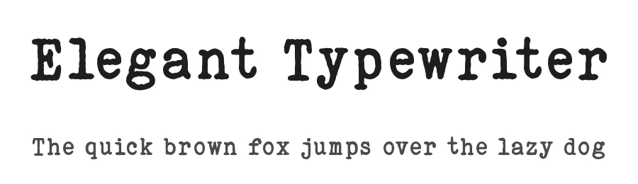 Elegant Typewriter
