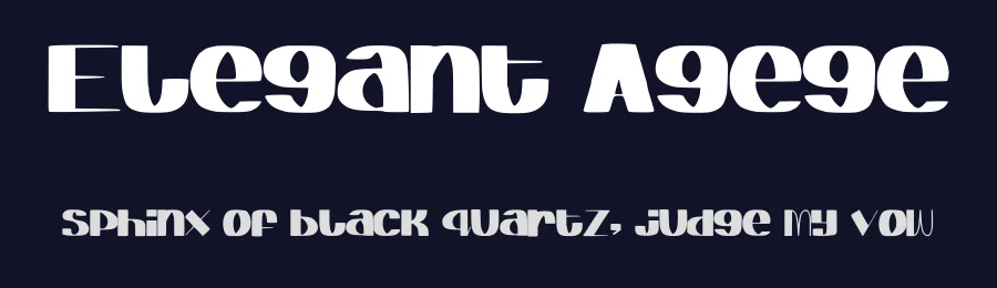 Elegant Agege by Ohab Tbj — Decorative Font — thumbnail 2