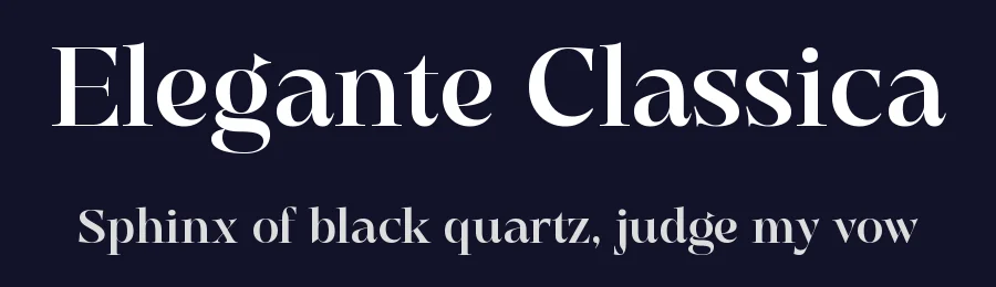 Elegante Classica by Moka Type Studio — Serif Font — thumbnail 2