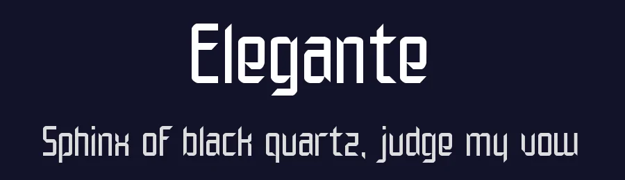 Elegante by Gustavo Lassala — Display Font — thumbnail 2