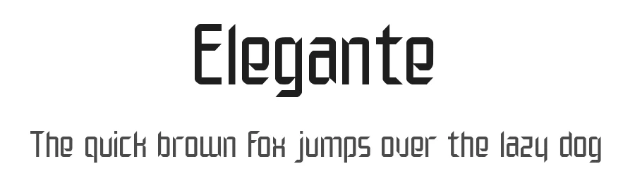 Elegante by Gustavo Lassala — Display Font