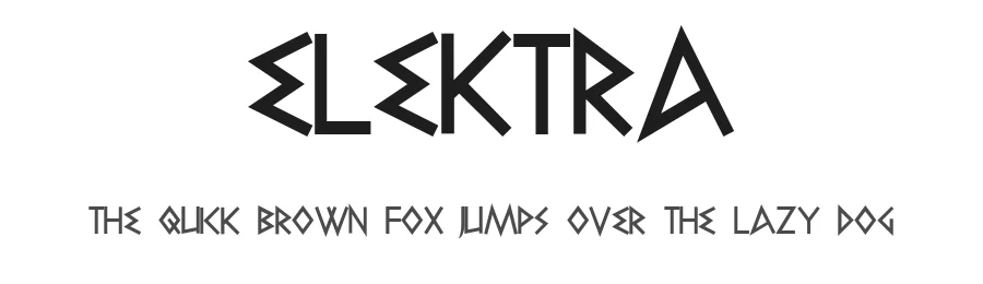Elektra by Niels Bonnevie — Decorative Font