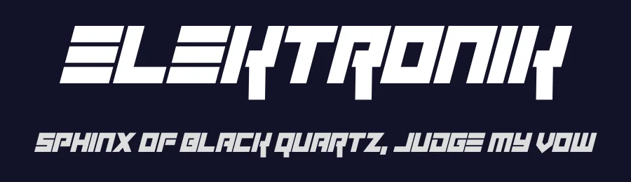 Elektronik by Hawtpixel — Display Font — thumbnail 2