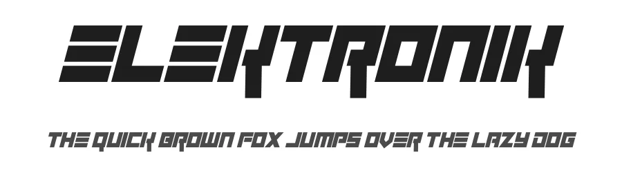 Elektronik by Hawtpixel — Display Font