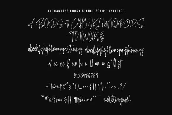Elemantors Font by Maulana Creative — Script Handwritten Font — thumbnail 6