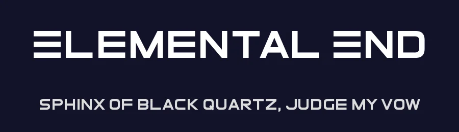 Elemental End by Zdeněk Gromnica a.k.a. FutureMillennium — Display Font — thumbnail 2