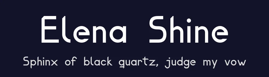Elena Shine by Ideas and Apps — Sans Serif Font — thumbnail 2