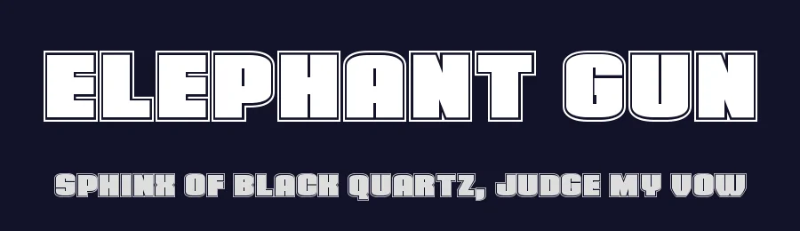 Elephant Gun by Iconian Fonts — Sans Serif Font — thumbnail 2