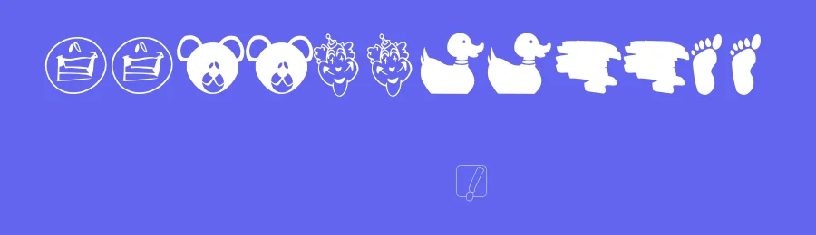 Elephantsand Bears by Gary David Bouton — Dingbats Font — thumbnail 3
