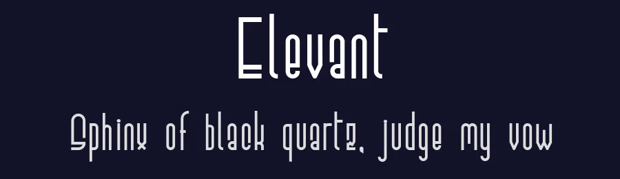 Elevant by Mellamanpel — Sans Serif Font — thumbnail 2