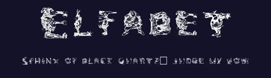 Elfabet — Dingbats Font — thumbnail 2