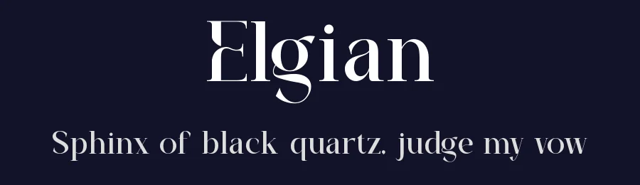 Elgian by Slide Shoot Type — Serif Font — thumbnail 2