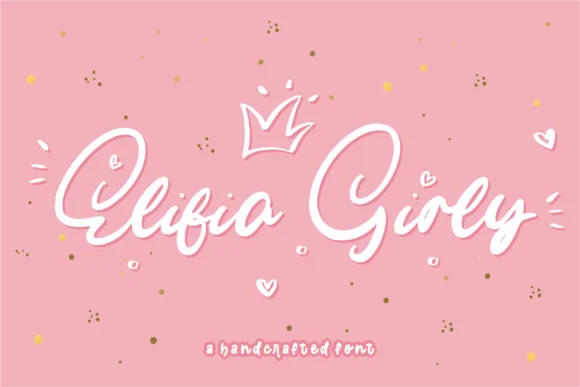 Elifia Girly Font by Azetype — Script Handwritten Font