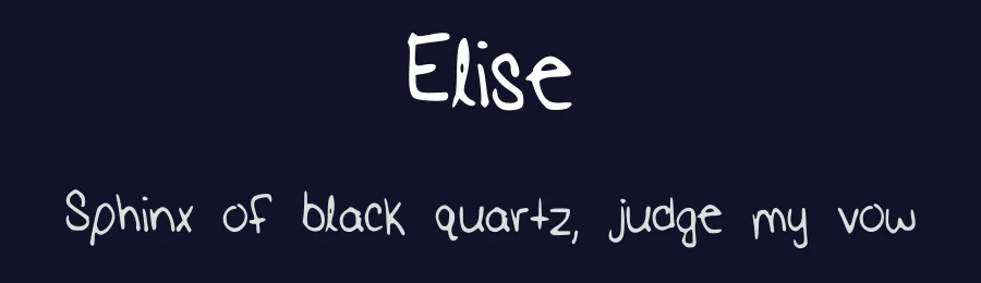 Elise by Elise Grakowsky — Script Handwritten Font — thumbnail 2
