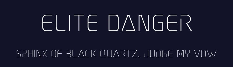 Elite Danger by Iconian Fonts — Display Font — thumbnail 2