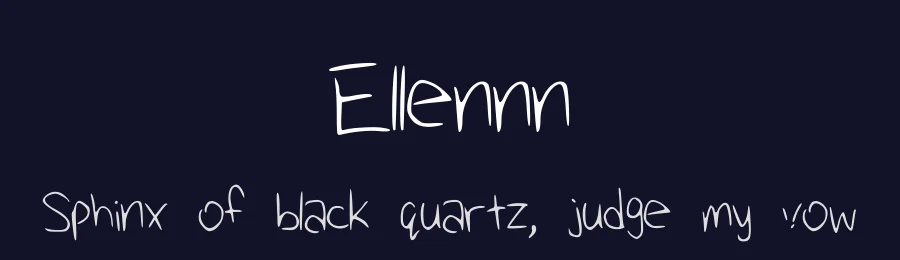 Ellennn by Ellen Liu — Script Handwritten Font — thumbnail 2