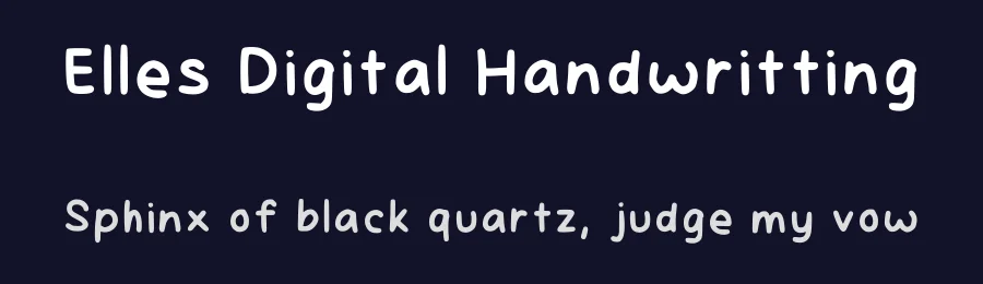 Elles Digital Handwritting by Elle Christy — Script Handwritten Font — thumbnail 2
