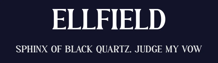 Ellfield by Aqeel_Art — Serif Font — thumbnail 2