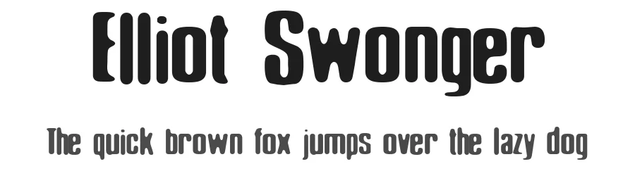 Elliot Swonger by Pennyzine — Decorative Font