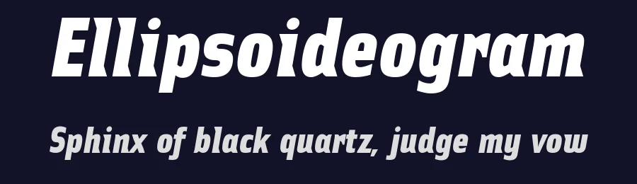 Ellipsoideogram by CybaPee — Display Font — thumbnail 2