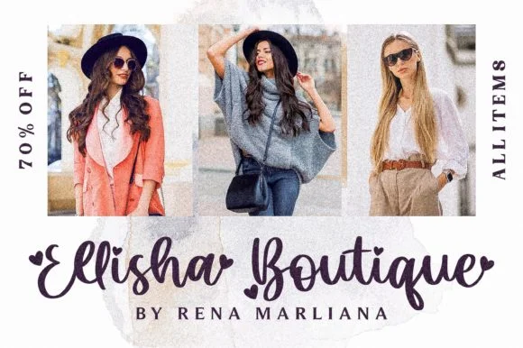 Ellisha Font by Letterena Studios — Script Handwritten Font — thumbnail 9