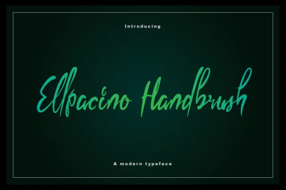 Ellpacino Handbrush Font by IntrovArtZone ā Script Handwritten Font