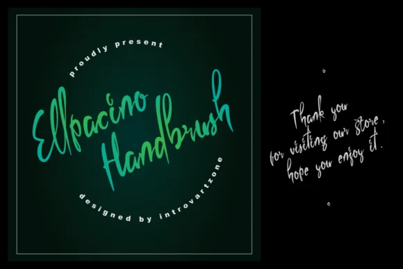 Ellpacino Handbrush Font by IntrovArtZone — Script Handwritten Font — thumbnail 7