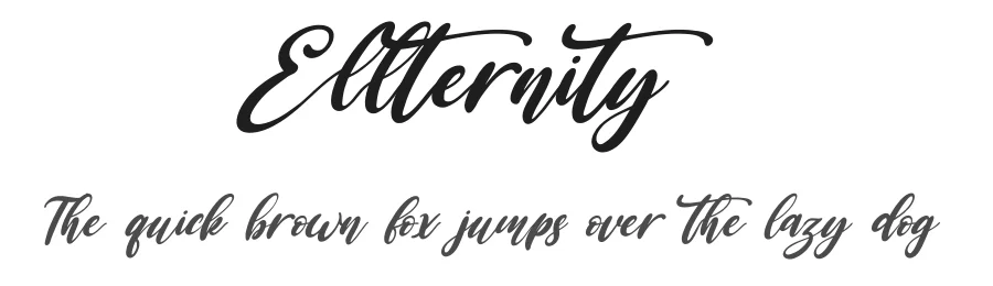 Ellternity by Staircase Studio — Script Handwritten Font
