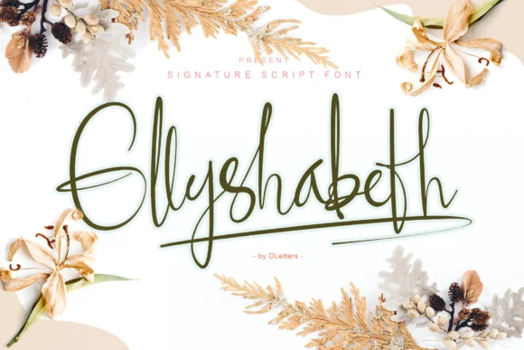 Ellyshabeth Font by DLetters.std — Script Handwritten Font