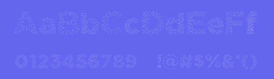 Elmars Hairy Typeface by Toro Elmar — Decorative Font — thumbnail 3
