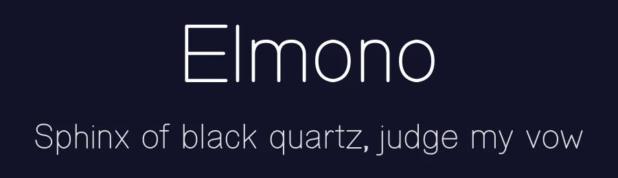 Elmono by Zanfonts — Sans Serif Font — thumbnail 2