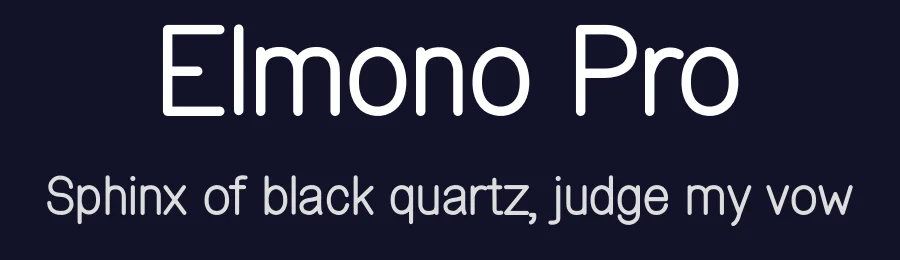 Elmono Pro by Zanfonts — Sans Serif Font — thumbnail 2