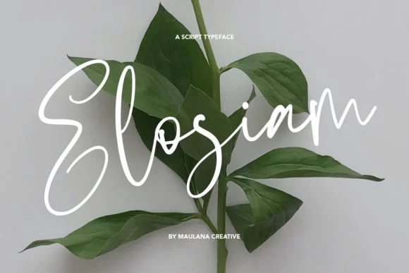 Elosiam Font by Maulana Creative — Script Handwritten Font