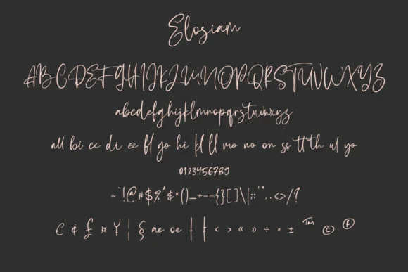 Elosiam Font by Maulana Creative — Script Handwritten Font — thumbnail 7