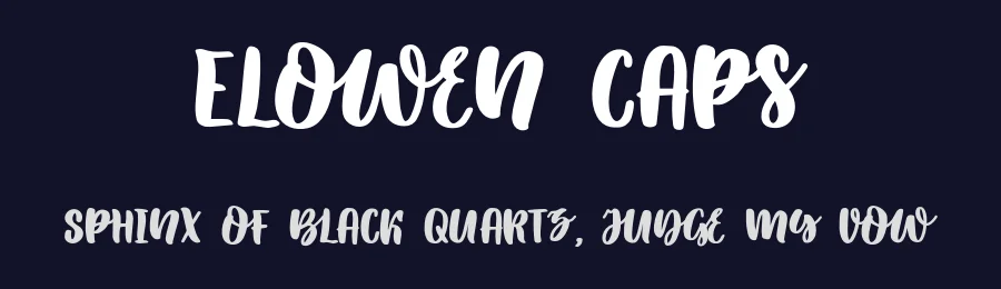 Elowen Caps by Katsia Jazwinska — Script Handwritten Font — thumbnail 2