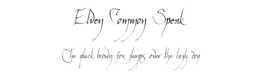 Elven Common Speak by Nancy Lorenz — Dingbats Font