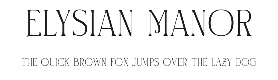 Elysian Manor by Letterhend Studio — Decorative Font