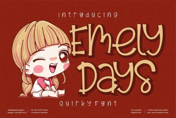 Emely Days Font by Perspectype — Script Handwritten Font