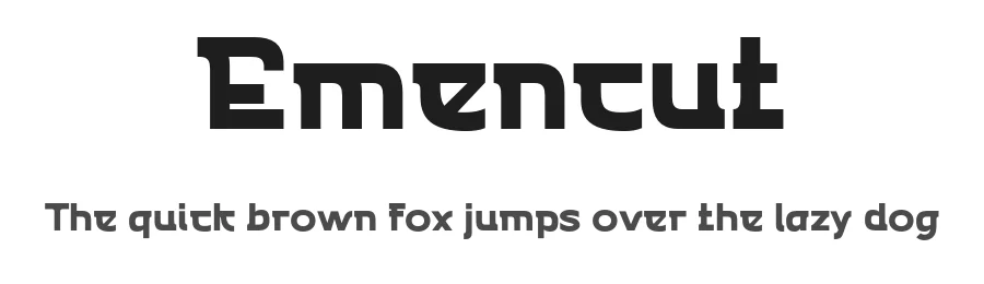 Emencut by twinletter — Sans Serif Font