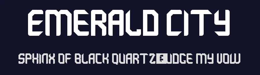 Emerald City by Bill Walker — Display Font — thumbnail 2