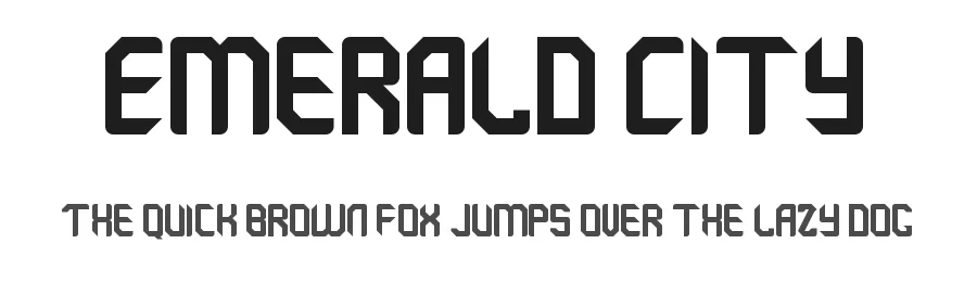 Emerald City by Bill Walker — Display Font
