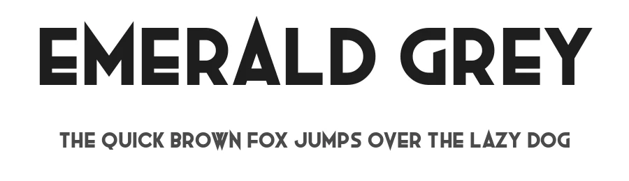Emerald Grey by Chequered Ink — Sans Serif Font