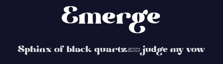 Emerge by Sohel Studio — Decorative Font — thumbnail 2