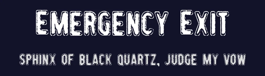 Emergency Exit by Frederic — Decorative Font — thumbnail 2