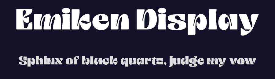Emiken Display by Attract Studio — Decorative Font — thumbnail 2