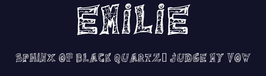 Emilie by Cloutierfontes — Decorative Font — thumbnail 2