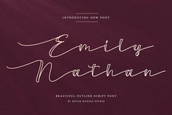 Emily Nathan Font by Kotak Kuning Studio — Script Handwritten Font